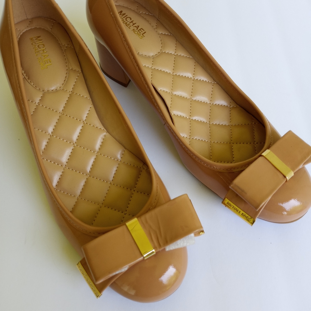 Michael Kors Womens Tan Leather Shoes 8.5